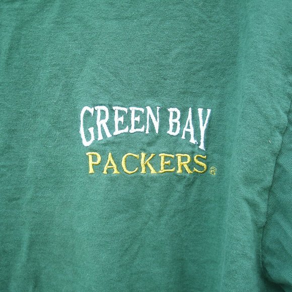 Green Bay Packers Football T-Shirt Size L - Picture 2 of 12